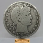 1907 Barber Silver Half Dollar - #C55763NQ