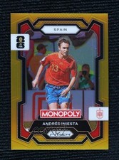 2026 Panini Prizm Monopoly FIFA World Cup Gold 24/49 Andres Iniesta Andrés 6m1