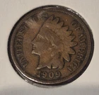1909 Indian Head Penny, Cent, Very Good Condition