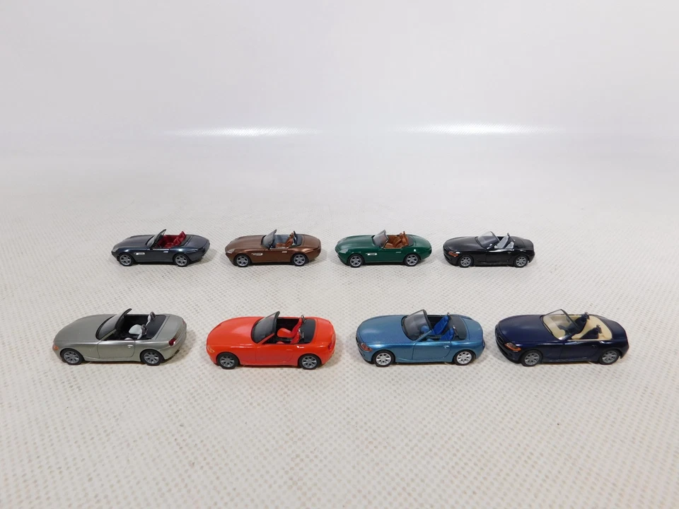 Herpa 1:87 H0 8x Modello Auto PKW Roadster BMW Z4 Z8 Molto Buono #EI81-0,5 - Immagine 2 di 4