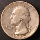 1937 D  WASHINGTON QUARTER | FRESH FROM AN ORIGINAL COLLECTION | LOT BB-758