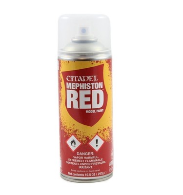 Mephiston Red Spray 400ml Citadel Farben Games Workshop rot Grundfarbe NEU/OVP