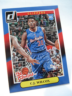2014-15 Panini DONRUSS C.J. Wilcox RC #29 THE ROOKIES Purple PRESS PROOF 102/199
