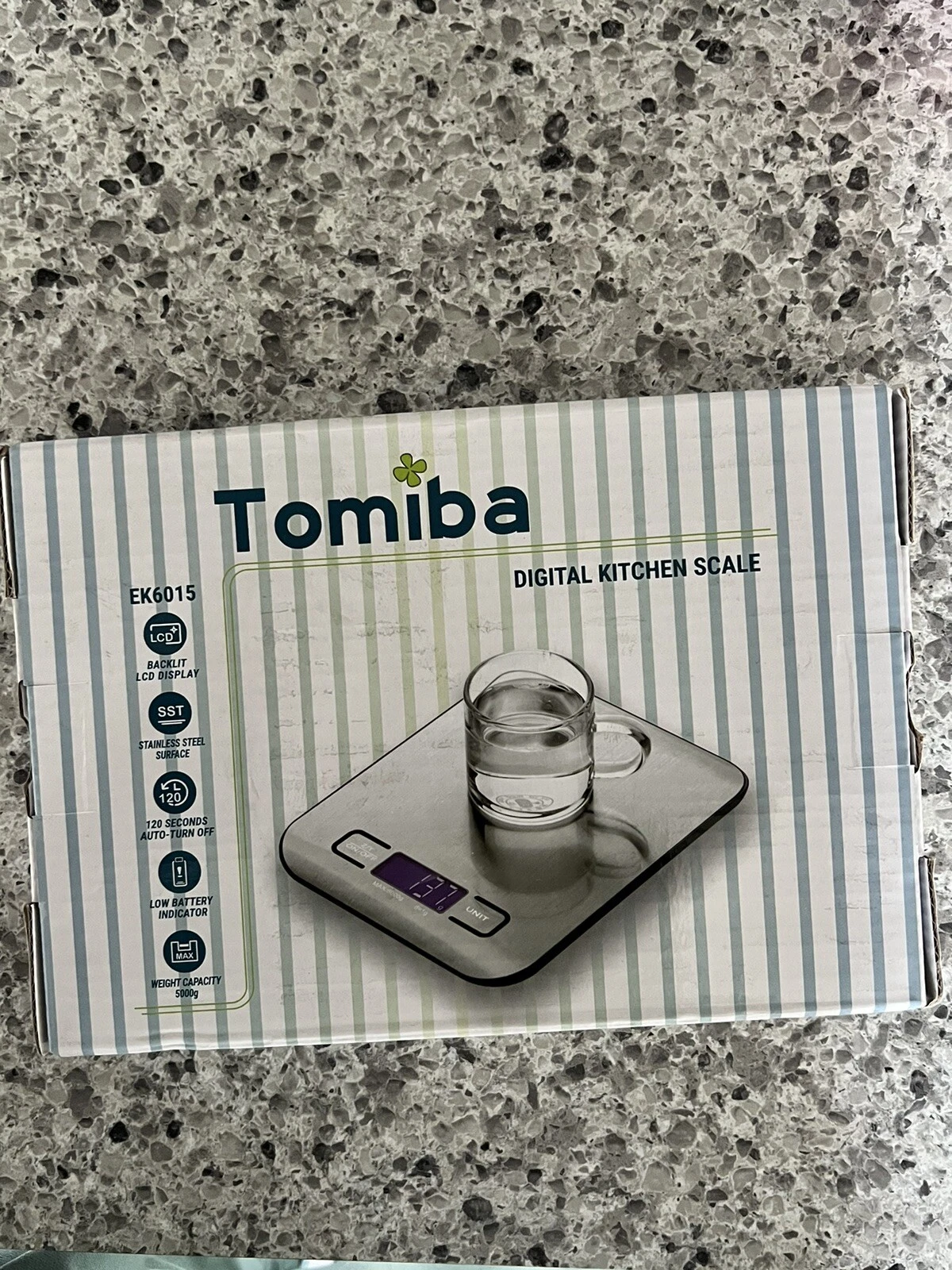 Tomiba Digital Kitchen Food Scale 11 lb Grams and Ounces Small Stainless Steel