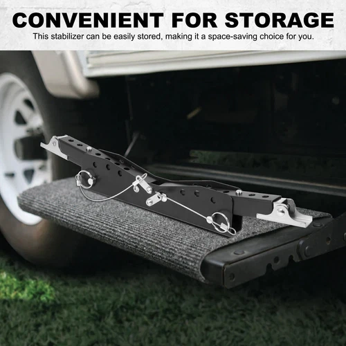 Kit estabilizador de escalones Marudina RV para remolques de viaje y autocaravanas 2,8"- 11,4" - Imagen 7 de 8