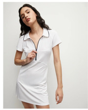 Veronica Beard x L'Etoile Sport Sz LX Performance Mesh Polo Tee Shirt Top NWT