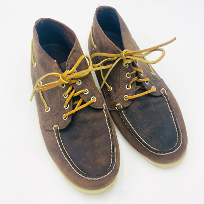 TIMBERLAND 4-EYEBOAT Chukka Boots Lace Up Loafers Brown  display picture 1