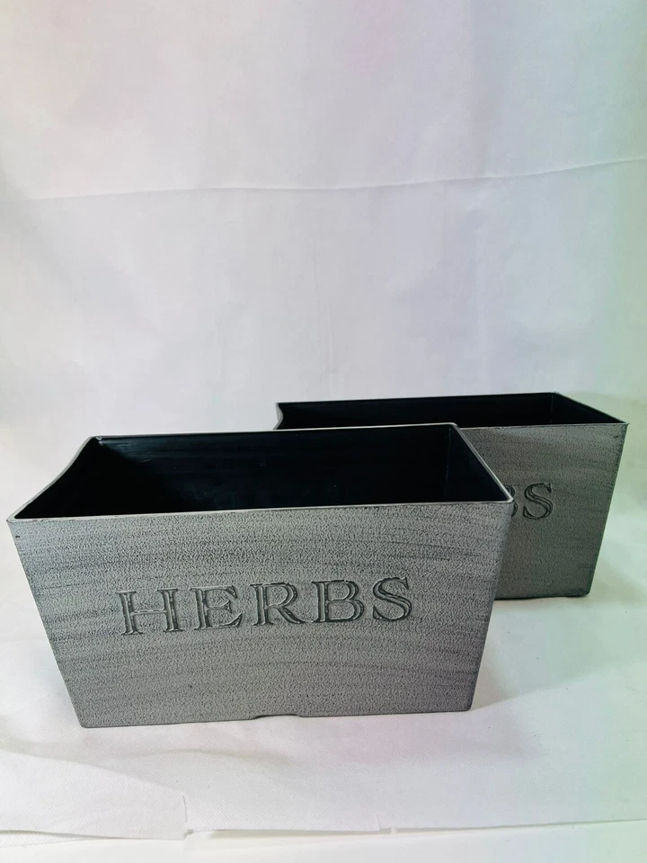 Simple Stone Finish Window Box Planter Indoor Outdoor Garden Flower Plant Pots - Image 2 of 4