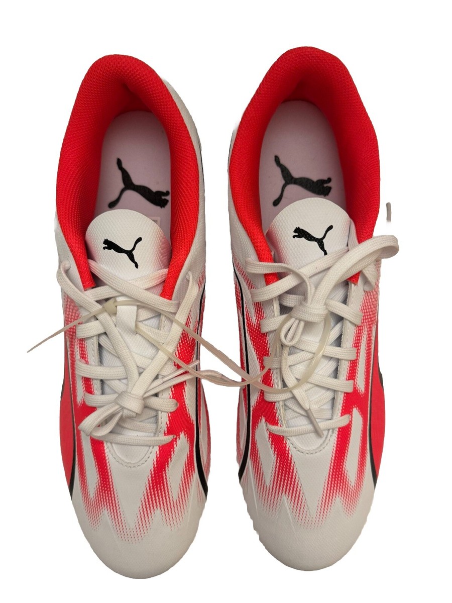 Puma Ultra Play FG/AG 107423-01 Mens US 12 White Fire Orchid  display picture 2