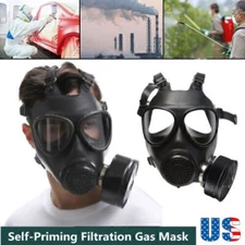 Soviet Retro Army Military Full Face Gas Mask Self-prime Filter Ammonia Chemical