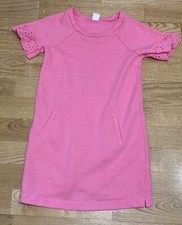 Girls Gap Dark Pink Sweatshirt Dress Size 5 EUC