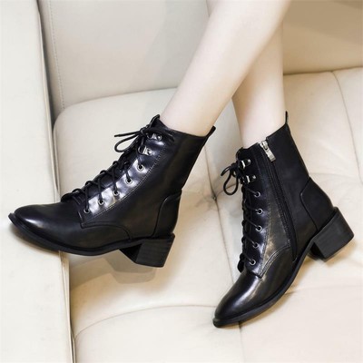 low block heel boots