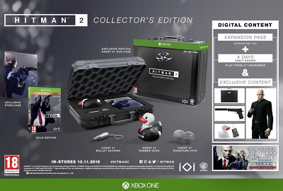Hitman Collectors Edition inkl Agent 47 Statue Krawatte Artbook XBOX One NEU OVP
