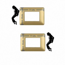 Michael Jackson adesivi murali interruttori luce light switch stckers 2 pz.