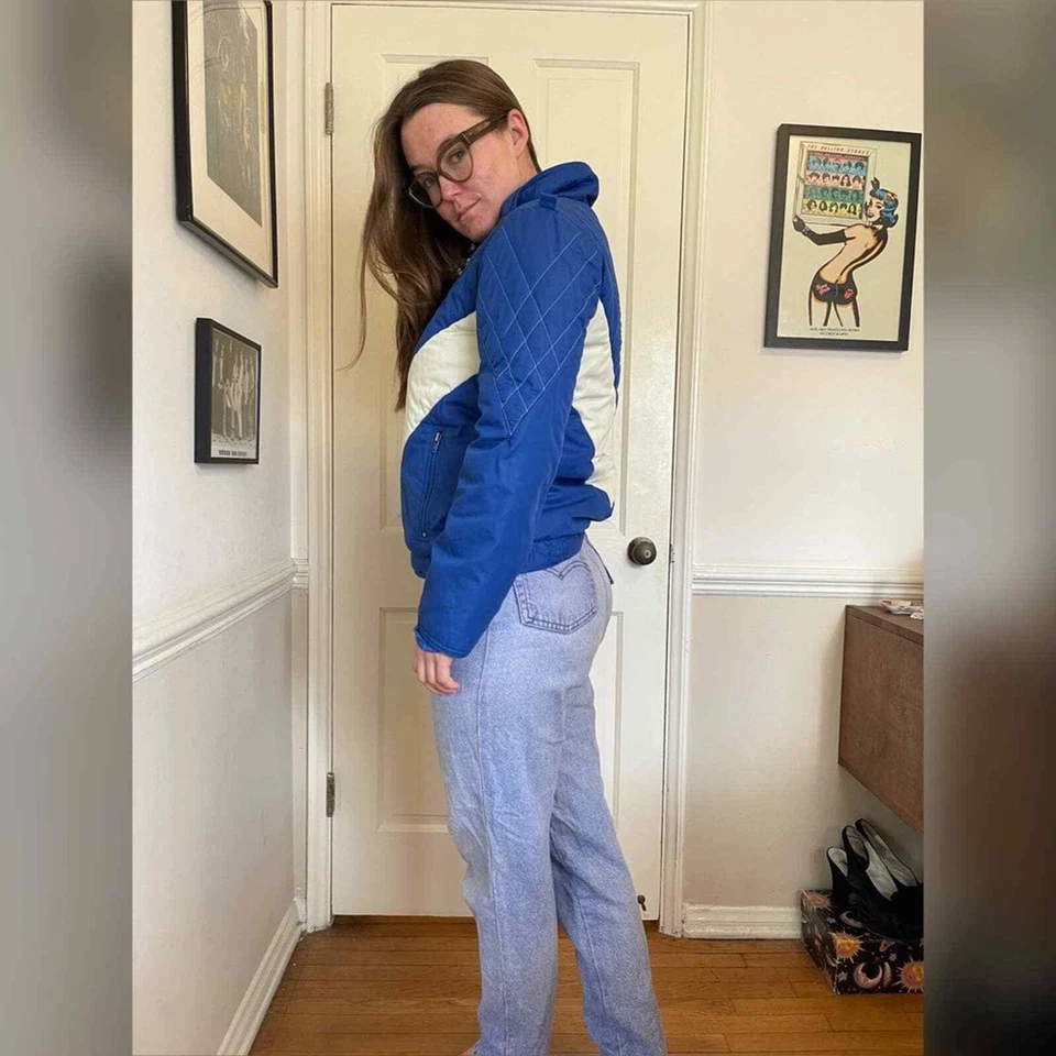 Abrigo esquí Ispo International azul vintage años 70 Foto 2 de 4