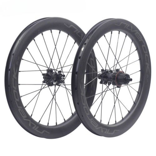 Carbon 16 Zoll 349 5 6 7-Gang Radsatz für klappbare Fahrradscheibe Bremsräder  - Bild 1 von 22
