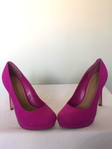 pink platform court shoes