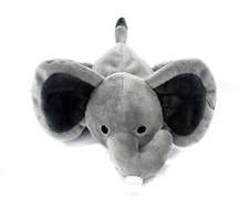 KINREX Elephant Stuffed Plush Animal Baby Pacifier Holder for Babies 7.09"