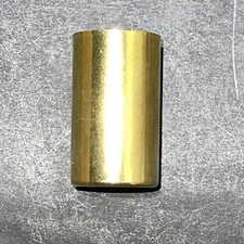 BRASS PLATED ~ Candle Socket Covers ~ 1  15/16”Tall ~E12 Candelabra Base