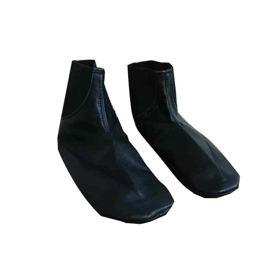 1 pair off Unisex 100% Quality Leather Socks slip-on no zip boxed Turkey prayer - Image 3 of 4