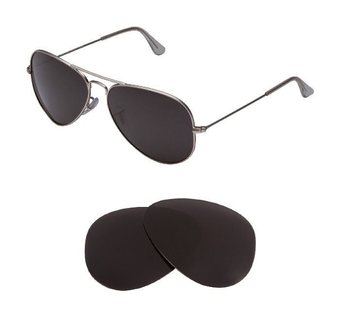 Seek Optics Replacement Lenses for Ray Ban Aviator 3025 62mm