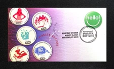 2024 Pinback Button FDC: HELLO: Dr. Pepper Music Fest. NYC: Ciccolella Cachets