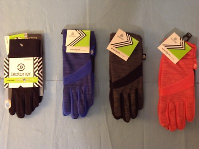 Isotoner Active Glovesw/ Smart Touch, Phone Compatible, One Size, Multi Color