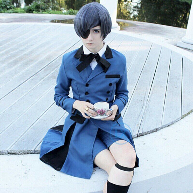 Ciel Phantomhive Black Butler Kuroshitsuji Anime Cosplay 