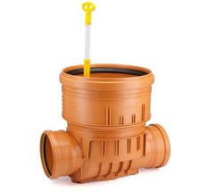 Kontrollschacht Abwasserschacht Revisionsschacht DN400 Rückstauklappe DN160/110