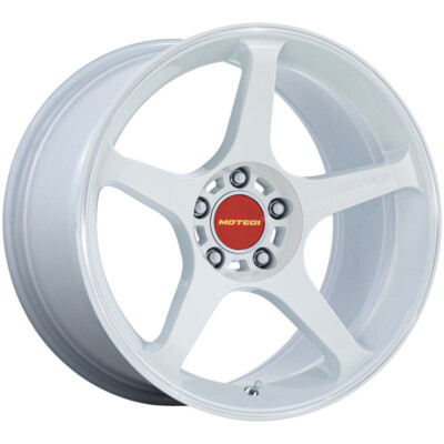 18x10.5 +35 Motegi MR159 Battle V 5x4.5 Matsuri White Pearl Wheels (Set of 4)