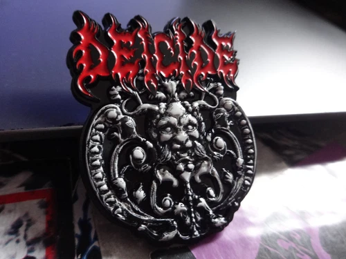 Deicide Metal Pin Badge 3D Death Metal Malevolent Creation Suffocation Disma 1