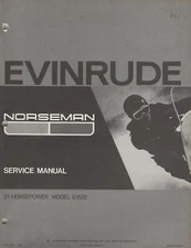 1972 EVINRUDE SNOWMOBILE NORSEMAN 21 HP SERVICE MANUAL 262167 (626)