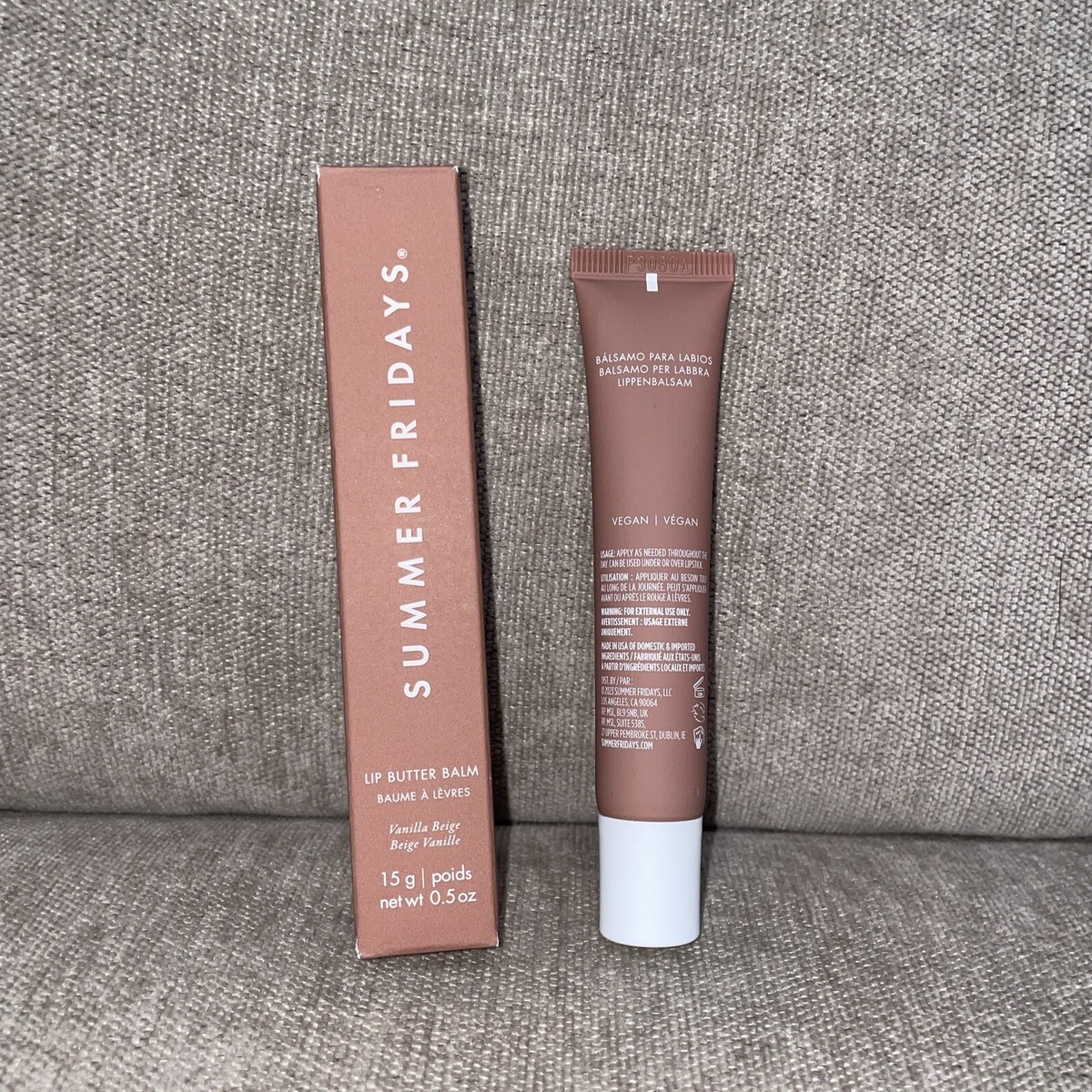 Summer Fridays Vanilla Beige Lip Butter Balm 0.5oz/15g BNIB on