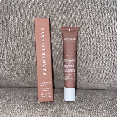 Summer Fridays Vanilla Beige Lip Butter Balm 0.5oz/15g BNIB on