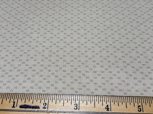 1/2 yard Light Brown Polka Dot Cotton Fabric with Small Repeating Diamond Patter - Picture 3 of 4