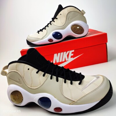 Nike  US 13 Men's White Black Oreowood Brown  Retro Style Air Zoom Flight 95 NIB