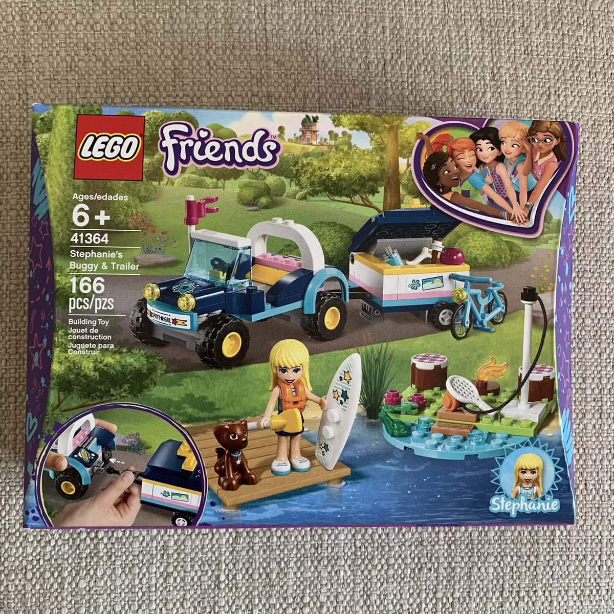 LEGO 41364 Friends Stephanie s Buggy Trailer Brand New in