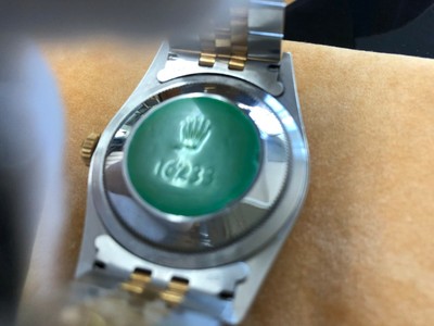 rolex 16233 green sticker