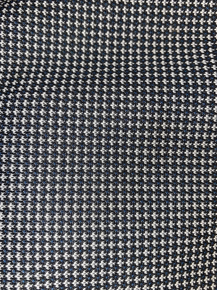 Traje de 2 piezas 40R para hombre años 70 negro blanco a cuadros 2 botones años 70 de colección ¡Bonito! Foto 3 de 4