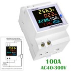 D52-2066 Din Energy Meter Voltage Current Power Consumption Wattmeter Rail Smart