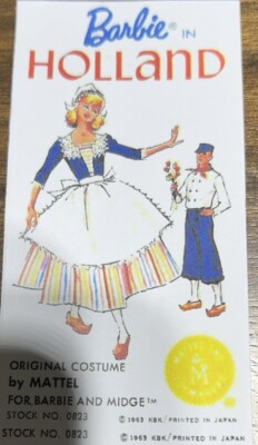  Barbie In Holland Reproduction Brochure For Barbie #823 Free shipping in US