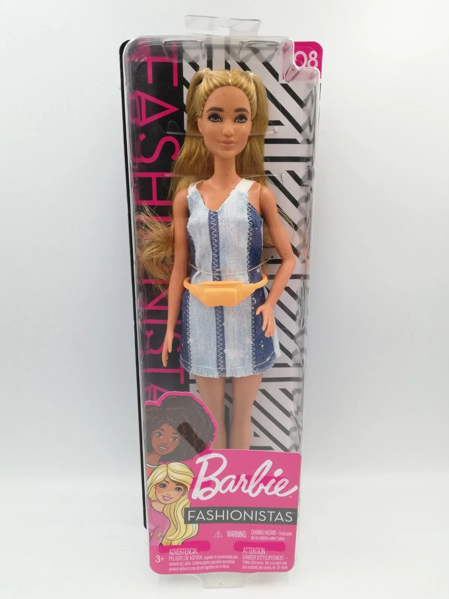 Barbie Fashionistas 108 Blonde Doll w Pigtails Freckles FXL48 New HTF