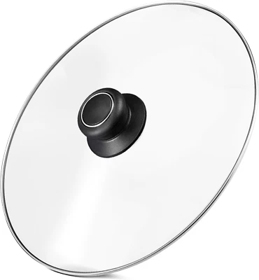 ZUIHUI 12 Inch Tempered Glass Pot Lid Compatible with Lodge 12 Inch Cast Iron Skillets,