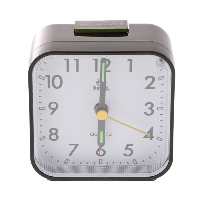 Nightstand Clock Travel Clock,Snooze, Night Light, No Ticking, Accurate