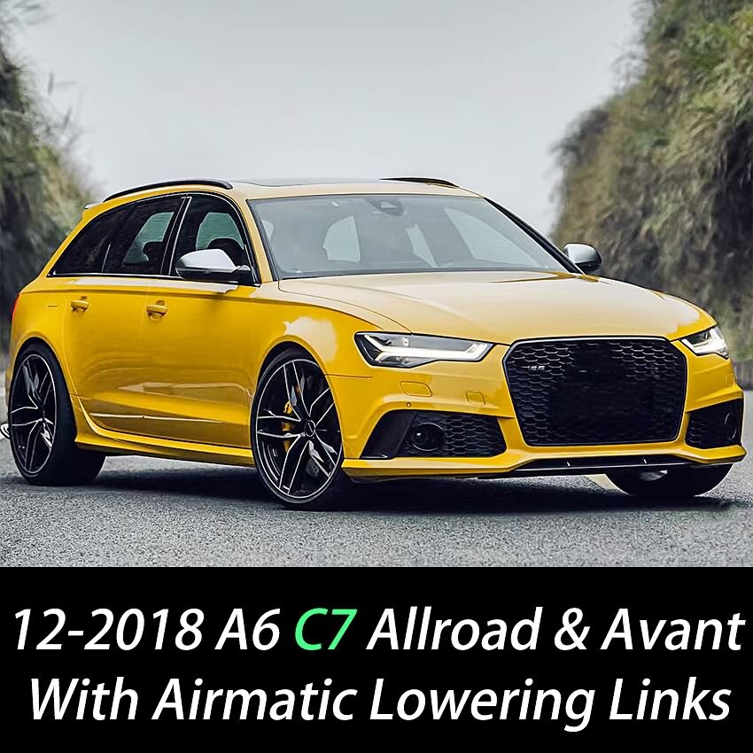Adjustable Lowering Air Suspension Links Kit for 12-18 Audi A6 S6