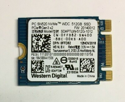 512GB M.2 PCIE NVME 2230 SSD B+M key Solid State drives Major