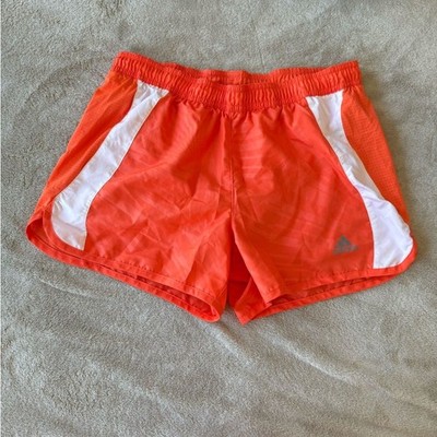 Adidas Orange and White Creamsicle Running Shorts