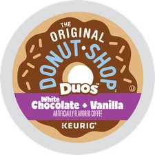 The Original Donut Shop K Cup Duos White Chocolate Vanilla, K Cup Pods, 72 Count