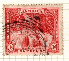Jamaica 1900 1901 Llandovery Falls 1d red SG31 Used