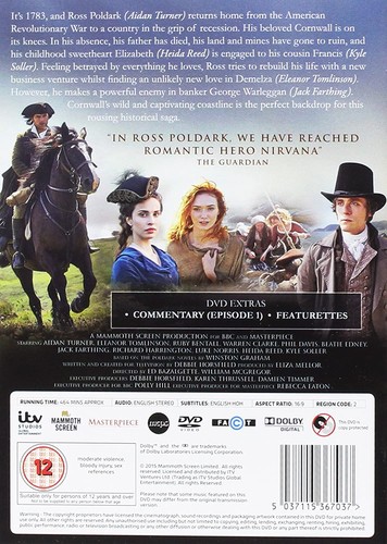 Poldark (DVD) Aidan Turner Philip Davis (Importación USA) - Imagen 3 de 4